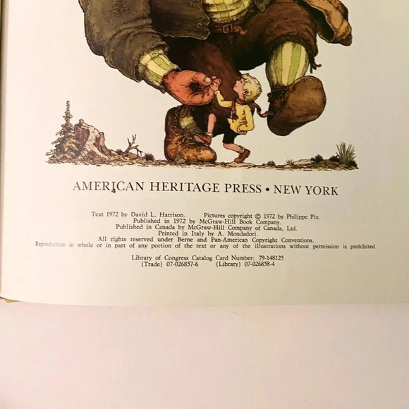 Vintage 1972  The Book of Giant Stories by David Harrison DJ Hardcover Book - Picture 10 of 16